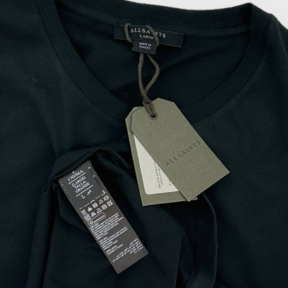 ALLSAINTS ALL Saints NWT Black Tee- size L- All Women‎ Always Allsaints - Picture 4 of 9